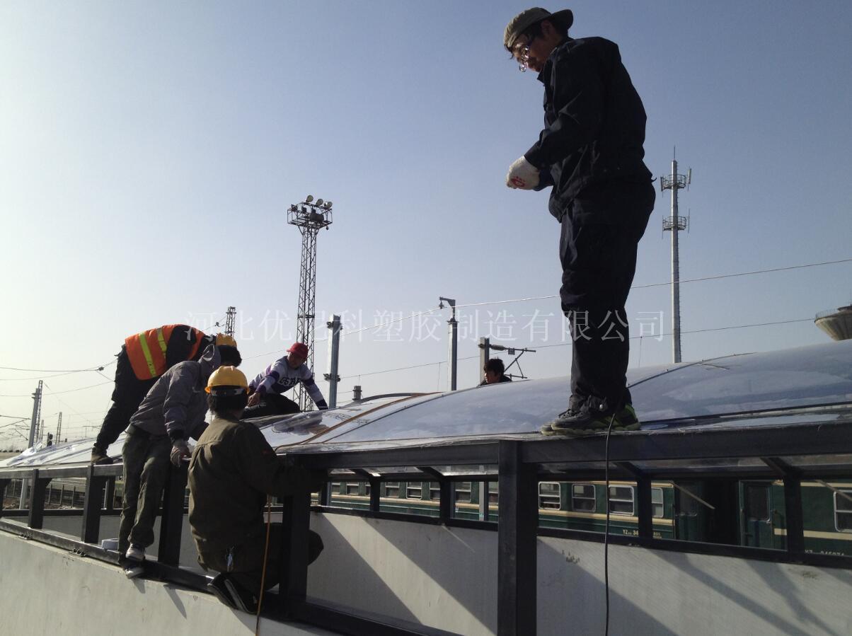 陽光板施工現場